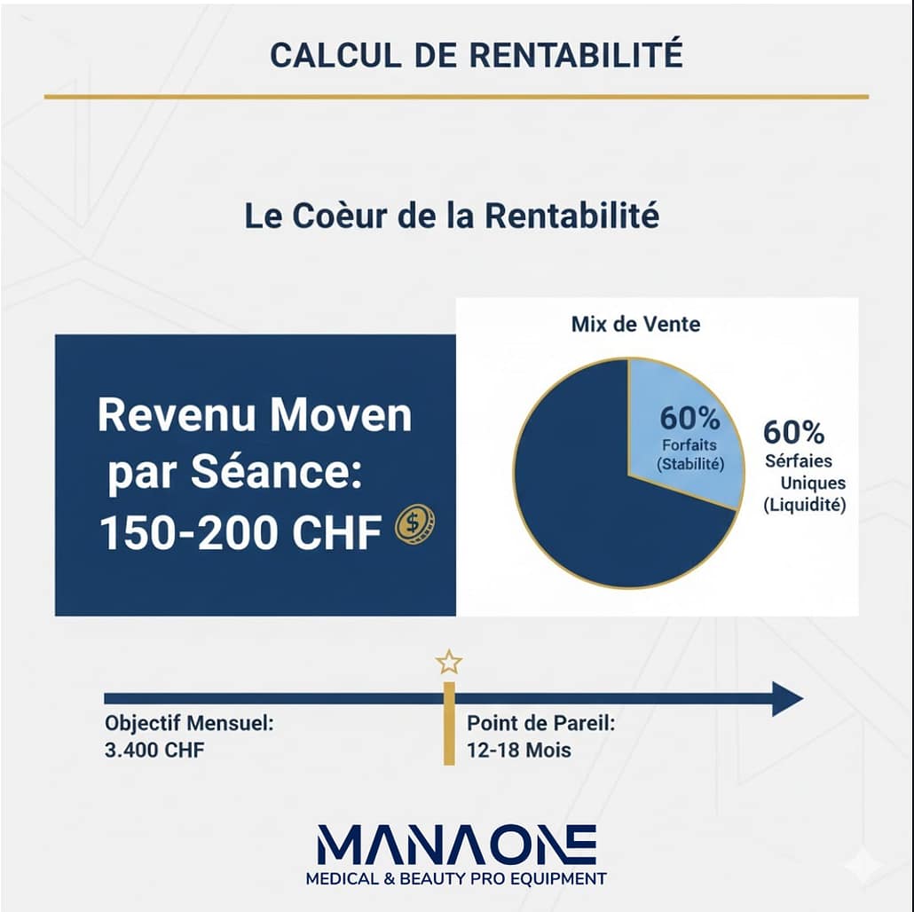 rentabilitè appareils esthetiques: Le calcul réel: un exemple concret